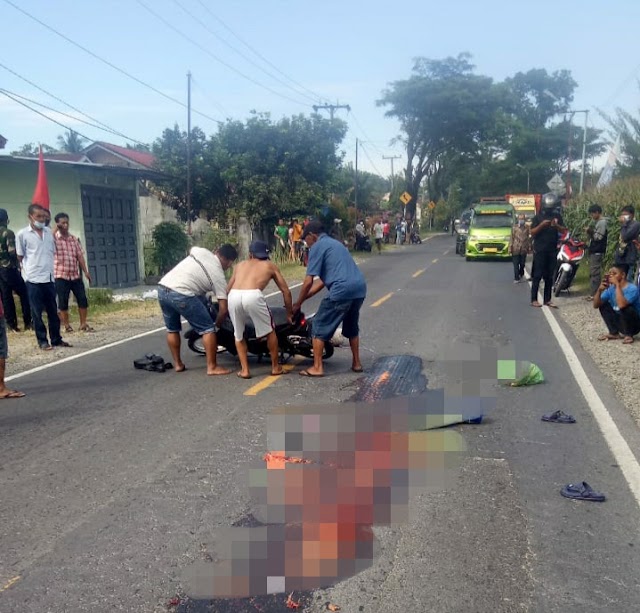 Dua Koban Laka Lantas, Satu Tewas Tercabik -Cabik, Satunya Lagi Tak Sadarkan Diri