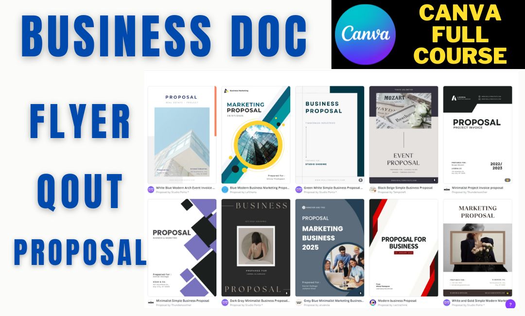 How to make Business Proposal Template using Canva