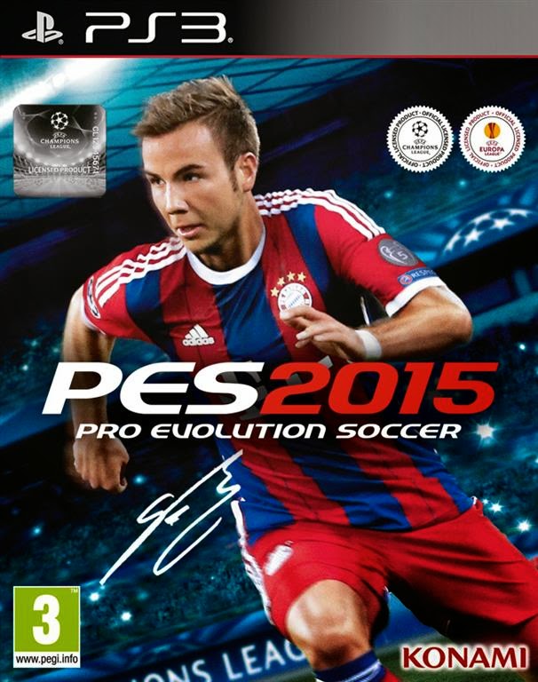 PES 2015 PlayStation 3 Matio Götze capa