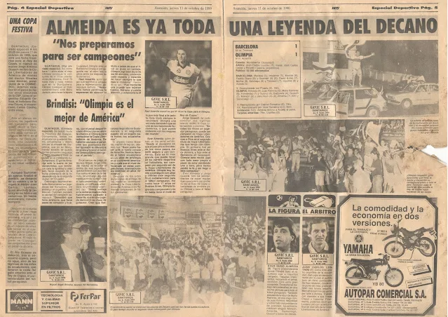 Diario Hoy Olimpia 1990