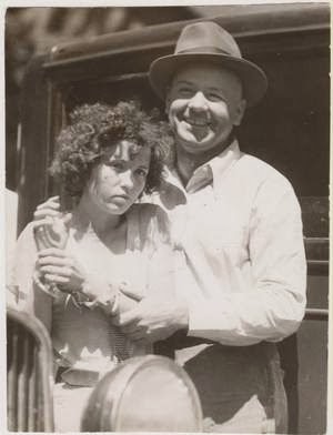 Blanche with a posse member who helped capture her.