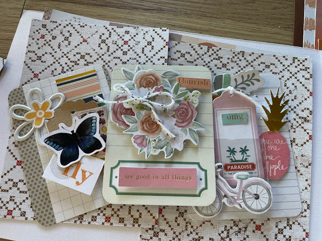 Mini Cluster Embellishments using Project Life Cards