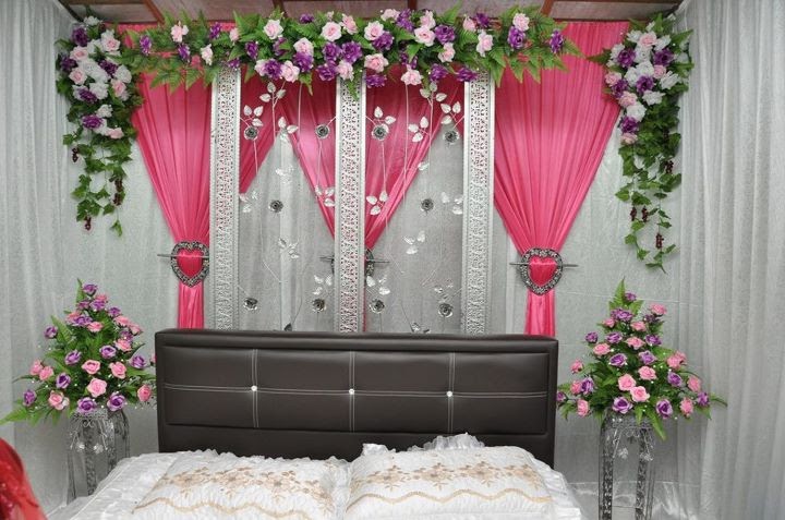 Bridal D Ina Pengantin Set Bilik Tidur Bidar Besi Tirai  