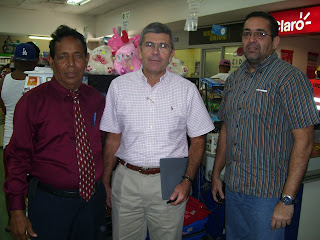 Ing.Ignacio Zaglul, Cruz Manuel Ascencio y el Periodista Jose De La Cruz.