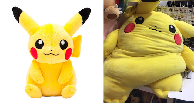 Picachu antes y despuñes de la navidades