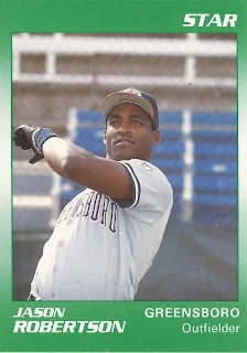 Jason Robertson 1990 Greensboro Hornets card