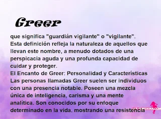 significado del nombre Greer