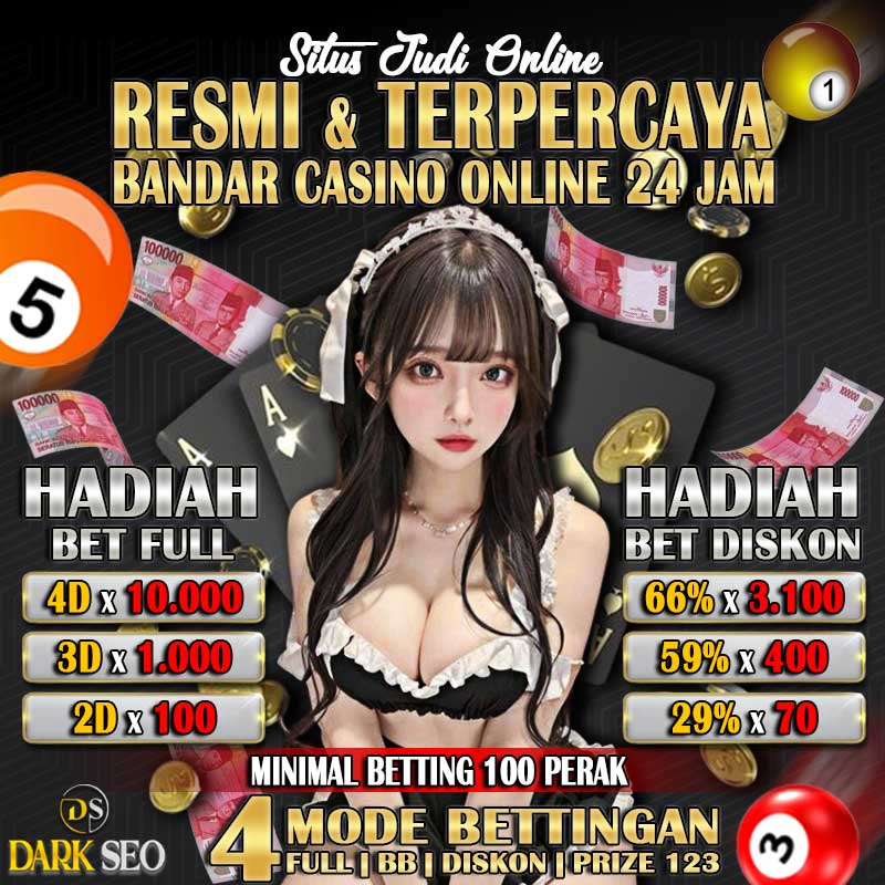 Bandar Casino🎰Daftar Bandar Togel Terpercaya Deposit Dana Hadiah 4D 10 juta Terbesar di Indonesia