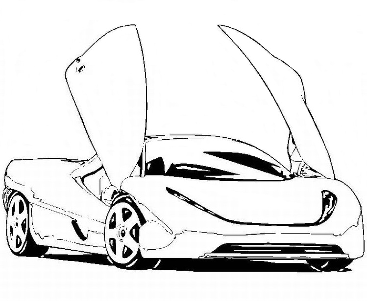 Free sports cars coloring pages