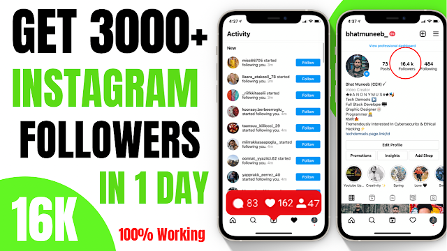 Free Or Buy Real Instagram Followers With Low Price 20 Rupees 