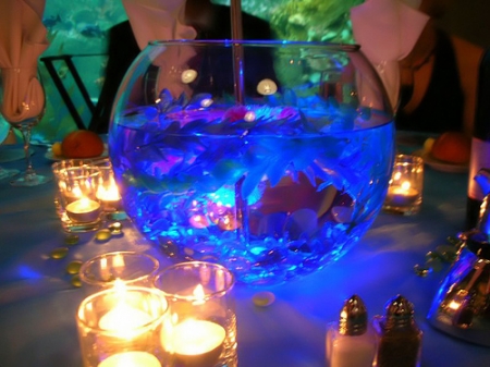 Glass Bowl Wedding Centerpiece