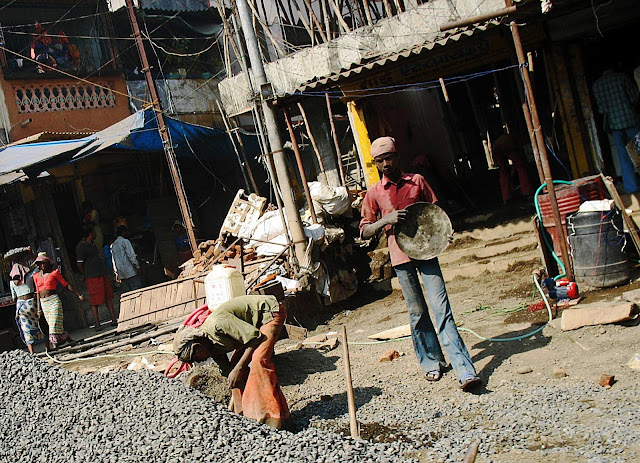 construction workers on site