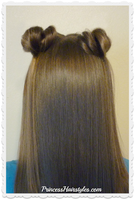 Easy space buns video tutorial. No bobby pins method.