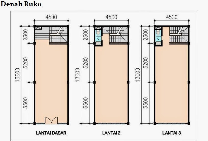 Desain Ruko Minimalis  3 Lantai Tahun 2014 yang Sedang Ramai