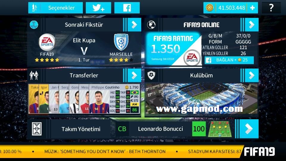 DLS 18 Mod FIFA 19 by Sefa Korkut Apk Data Obb for Android ...
