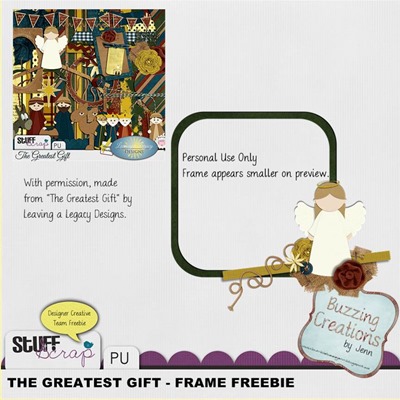 Leaving a Legacy Designs - Greatest Gift - Frame Freebie Preview