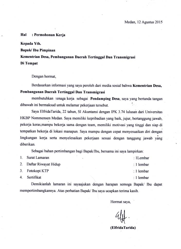 Contoh Surat Lamaran Kerja Via Email Yang Simpel - Tips 