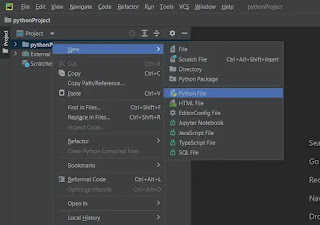 Create a New python Project on PyCharm