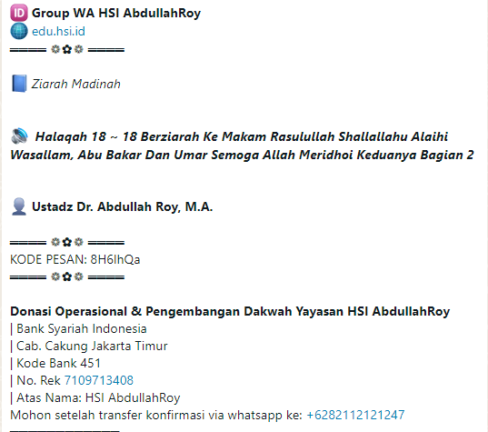 Halaqah 18 ~ Silsilah Ziaroh Madinah HSI | Berziarah Ke Makam Rasulullah Shallallahu alayhi wa sallam, Abu Bakar Dan Umar Radhiyallahu anhuma Bagian 2