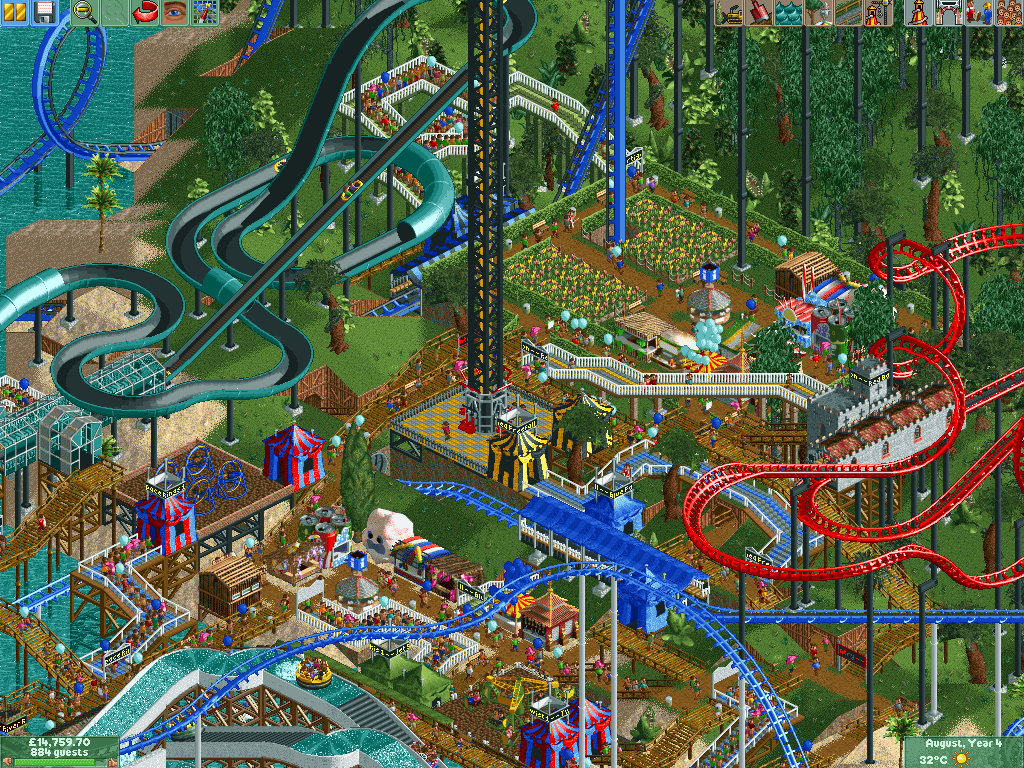 Roller Coaster Tycoon Game