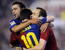 Xavi Messi Iniesta finalistas Balón de Oro 2010