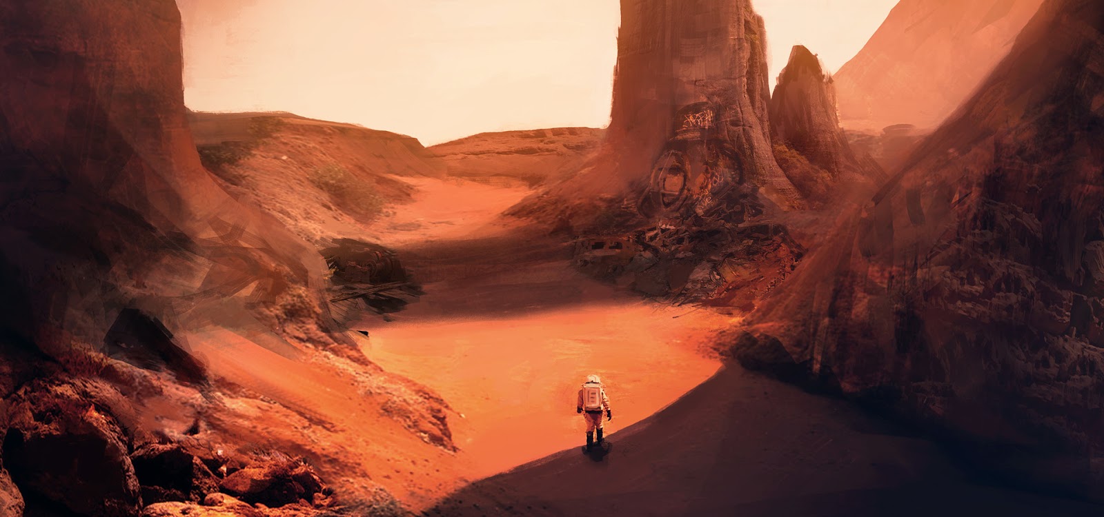 Martian Rust Valley by Pat Fix
