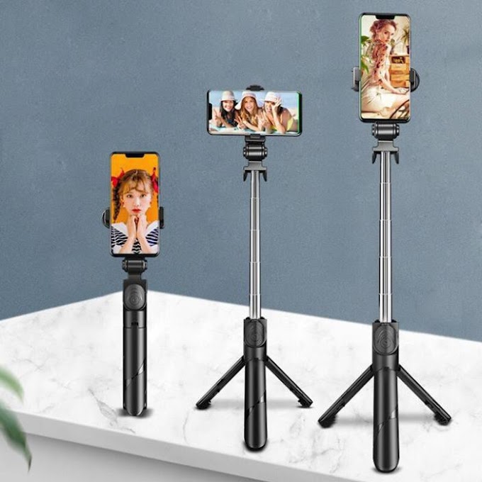 [VIDEO] Gậy chụp selfie có bluetooth 3 chân đa năng, giá đỡ điện thoại livestream. Có điều khiển