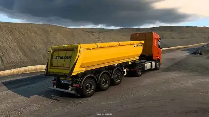 Carreta Basculante TIRSAN no Euro Truck Simulator 2
