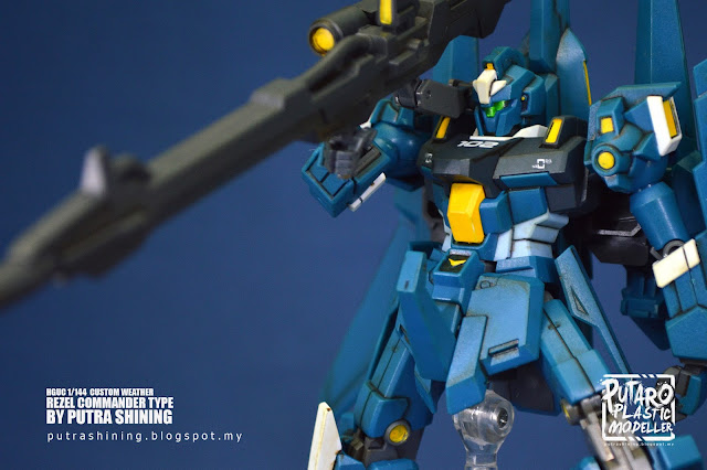 HGUC 1/144 RGZ-95C REZEL COMMANDER TYPE Custom Paint by Putra Shining