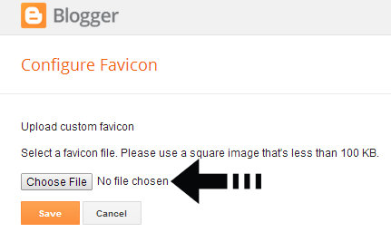 choose favicon