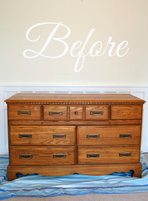 Last yr some friends gave us a laid upward of quondam dressers earlier they moved to the beach DIY  How To Paint Furniture: why it's easier than y'all think!