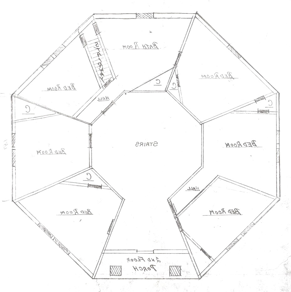 Octagon House Plans Blueprints  Joy Studio Design Gallery - Best 