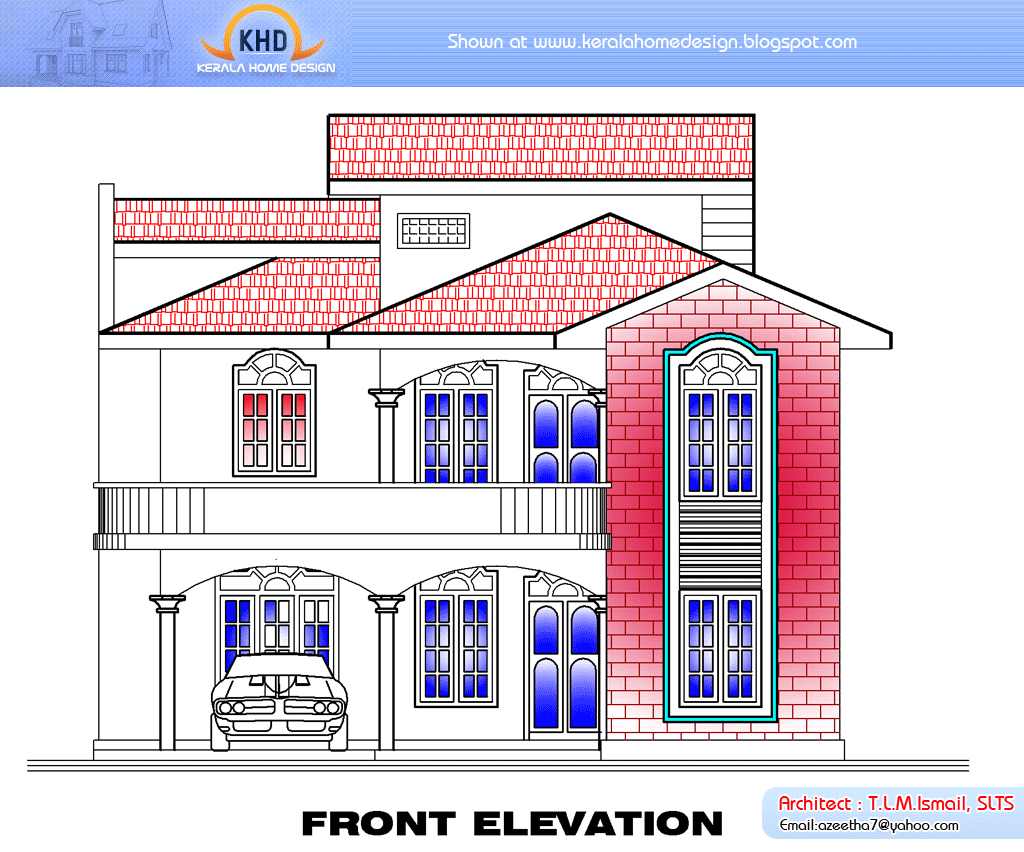 Home plan and elevation 2634 Sq. Ft ~ Kerala House Design Idea