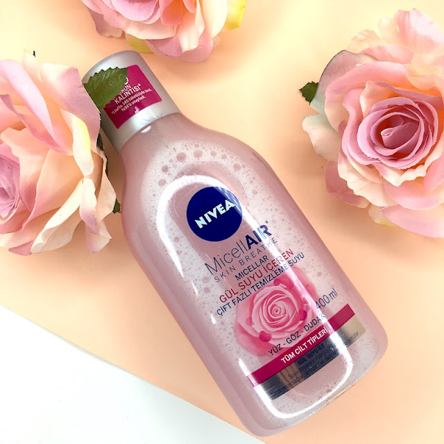 nivea micellair gül suyu içeren çift fazlı temizleme suyu 1