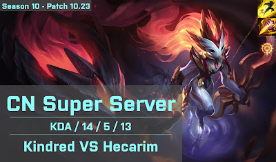 Kindred JG vs Hecarim - CN Super Server 10.23