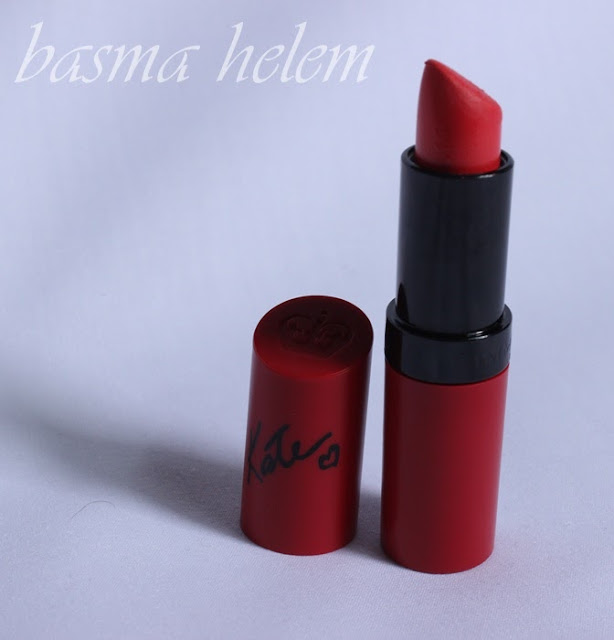 Kate Moss Rimmel Matte Lipsticks 110 ، مدونة بسمة حلم ، ارواج ريميل المات ، روج ريميل المطفي 110 ، روج مرجاني ، أحمر شفاه برتقالي ، basma7lm