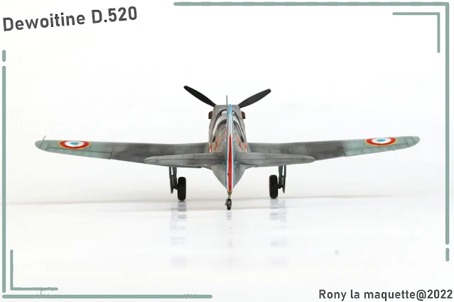 Maquette du Dewoitine D.520 de Tamiya au 1/48.