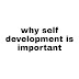 why self development is important