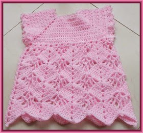 Sweet Nothings Crochet free crochet pattern blog, a cute baby dress pattern,