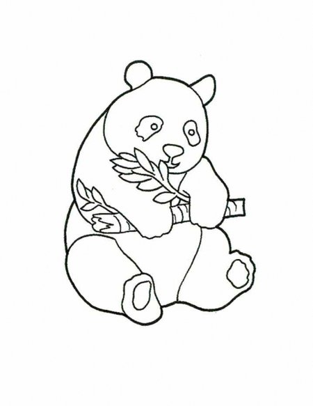 Panda Coloring Pages For Kids Printable 2