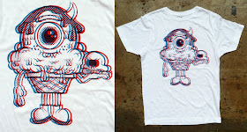 3D Mister Melty T-Shirt by Buff Monster x StolenSpace Gallery