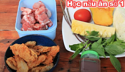 nguyên liệu nấu bún chả cá đà nẵng