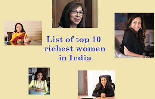 List of top 10 richest women in India