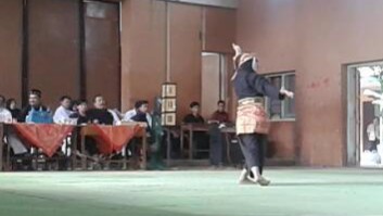 Penampilan atlet seni pencak silat Tapak Suci Universitas Jember