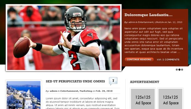 Magazine Wordpress Website Theme Template