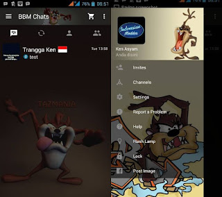 Download BBM Mod Tema Tazmania v3.3.1.24 Apk Free for Android 