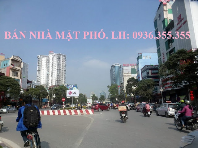 Bán nhà mặt phố Trần Duy Hưng bên số lẻ giá rẻ