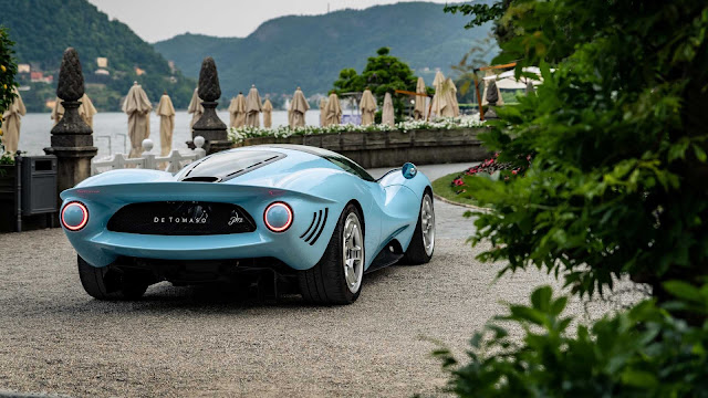 De Tomaso P72 Wows At Lake Como With Baby Blue Paint
