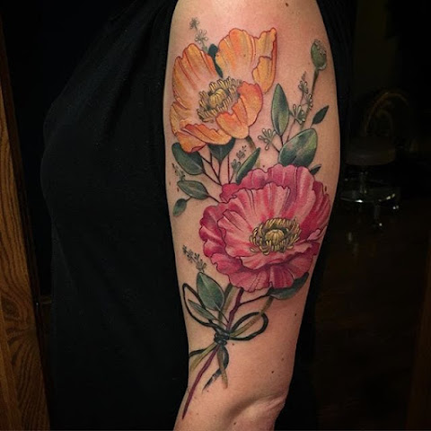 Amazing And Beautiful Flower Tattoos By Stephanie Brown