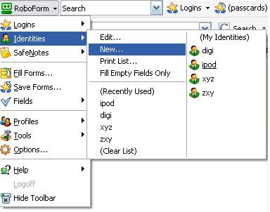 Use roboform to submit directory